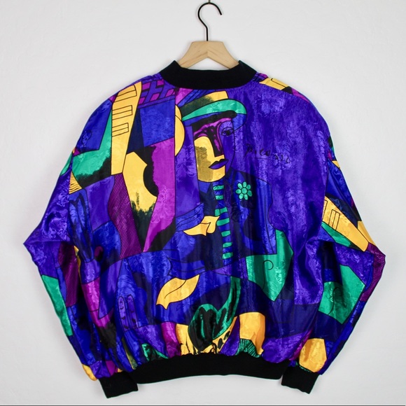 Vintage Picasso Rare Silky/Satin Style Jacket - Picture 4 of 5
